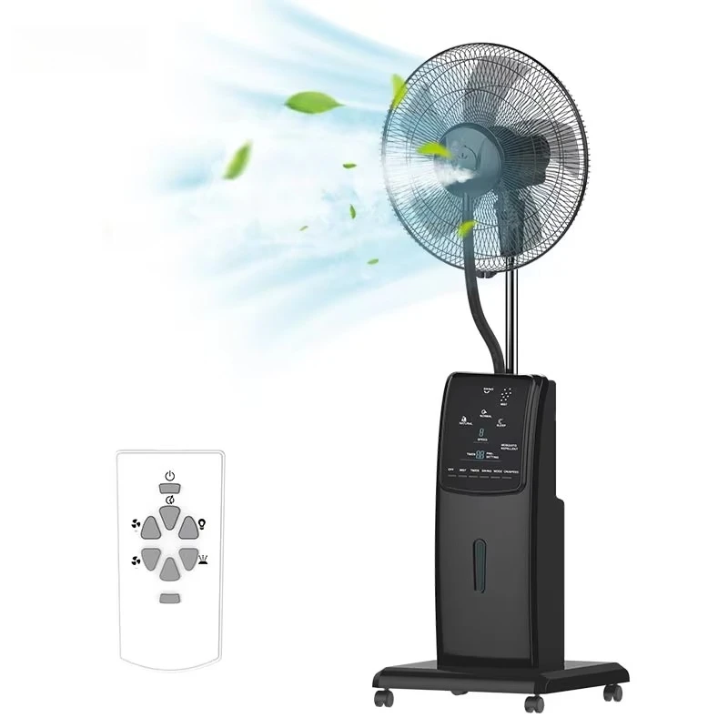 16-Inch Electric Water Cooling Mist Fan with Remote Control Plastic Material for Outdoor Household RV CB Certified