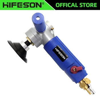HIFESON 3 Inch Air Pneumatic Sander Water-feed Mill Wet Polisher Tool Machine 14/16mm for…