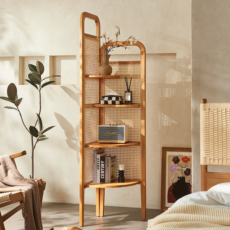 

Wooden Corner Display Stand Box Regale Storage Repisas Shelves Bedroom Plant Flower Book Cabinet Collection Repisa Home Products