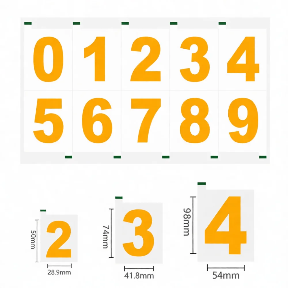 Custom Number Letter Decals Waterproof Reflective Stickers Adhesive Vinyl Labels For Outdoor Mailbox Door House Address Signs