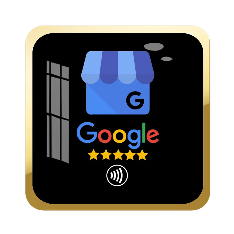 Instagram Google Review Whatsapp Yelp Plate - Digital Business Card to Boost Customer Reviews - Tap NFC