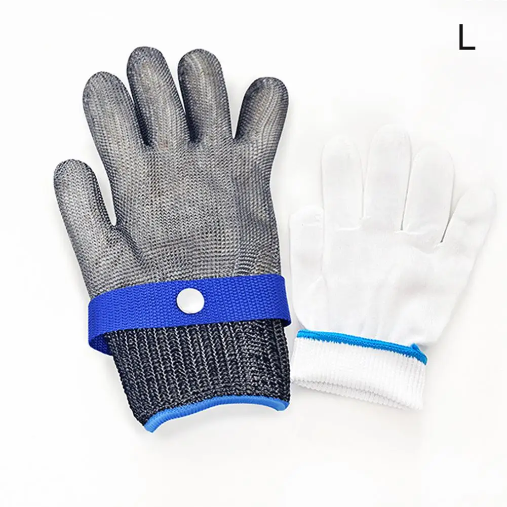 Snijbestendige handschoenen, niveau A9 anti-snijbescherming met roestvrijstalen gaas voor slagervleesverwerkingstool