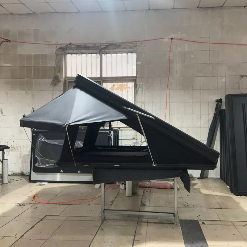 2025 New Automatic 210*130*150cm Z Shaped Car Roof Tents Hard Shell Big Window Large Aluminum Double XXL Roof Top Tent