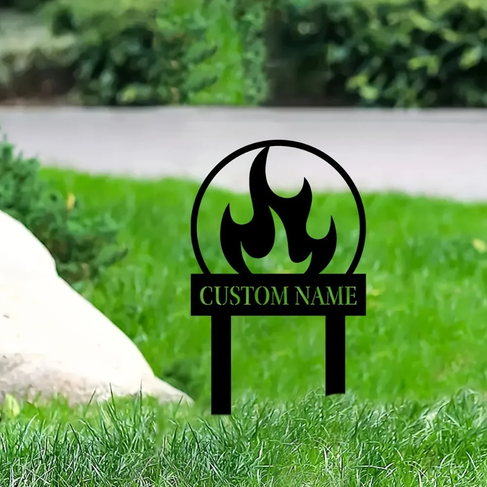 Elegant Custom Metal Garden Stakes Perfect for Beautifying Lawns Patios Hassle Free Decorative Gift for Outdoor Spaces