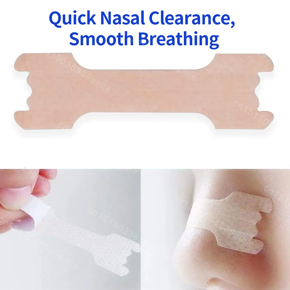 10/30/60/100/200Pcs Breathing Nasal Strips Anti Snoring Nose Strip Better Sleeping Right Way Stop Snoring for Adult and Child