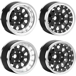 4Pcs 1.9Beadlock Wheels, Adjustable Offset Aluminum Crawler Wheels for 1/10 RC Crawler TRX4 TRX6 SCX10 I II III Redcat GEN7 GEN8