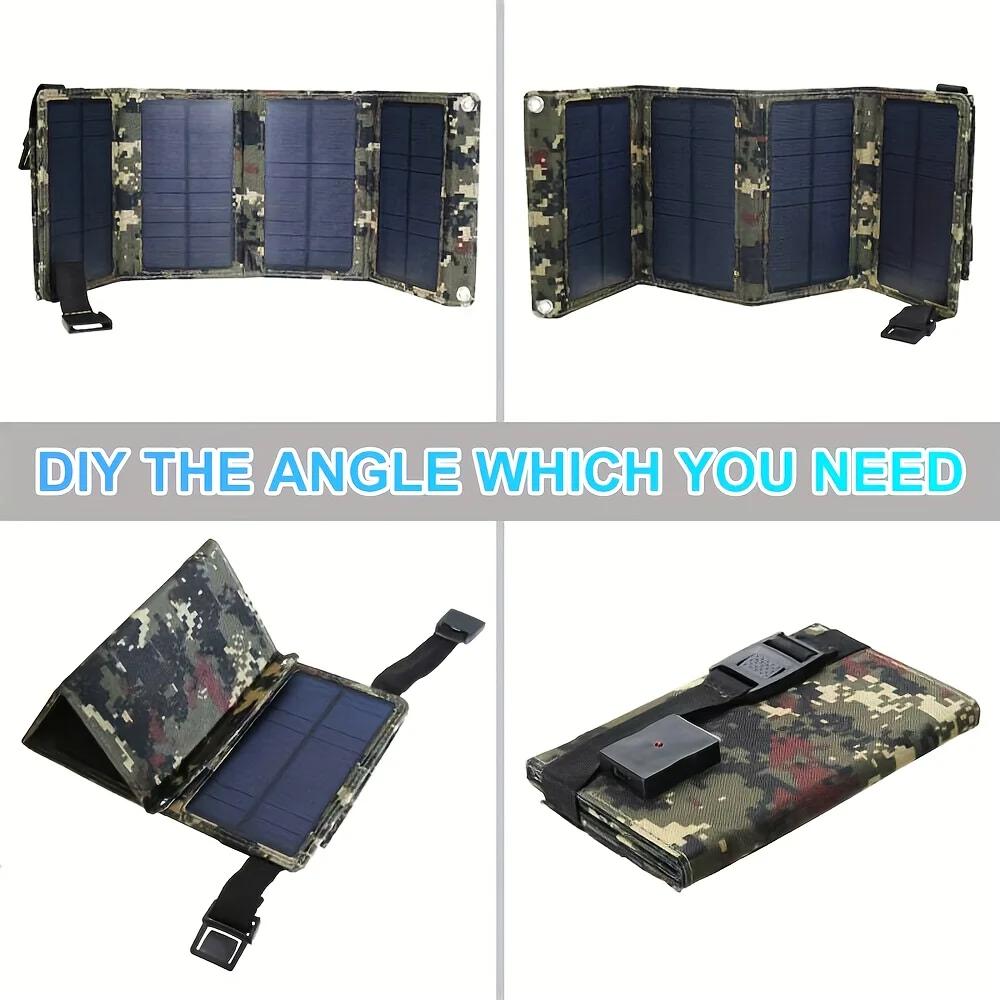 [Solar Panel] 80W Portable Folding Solar Panel | Ideal for Outdoor Trips, Hiking And Camping with USB Port - Charges Cell Phones view 3