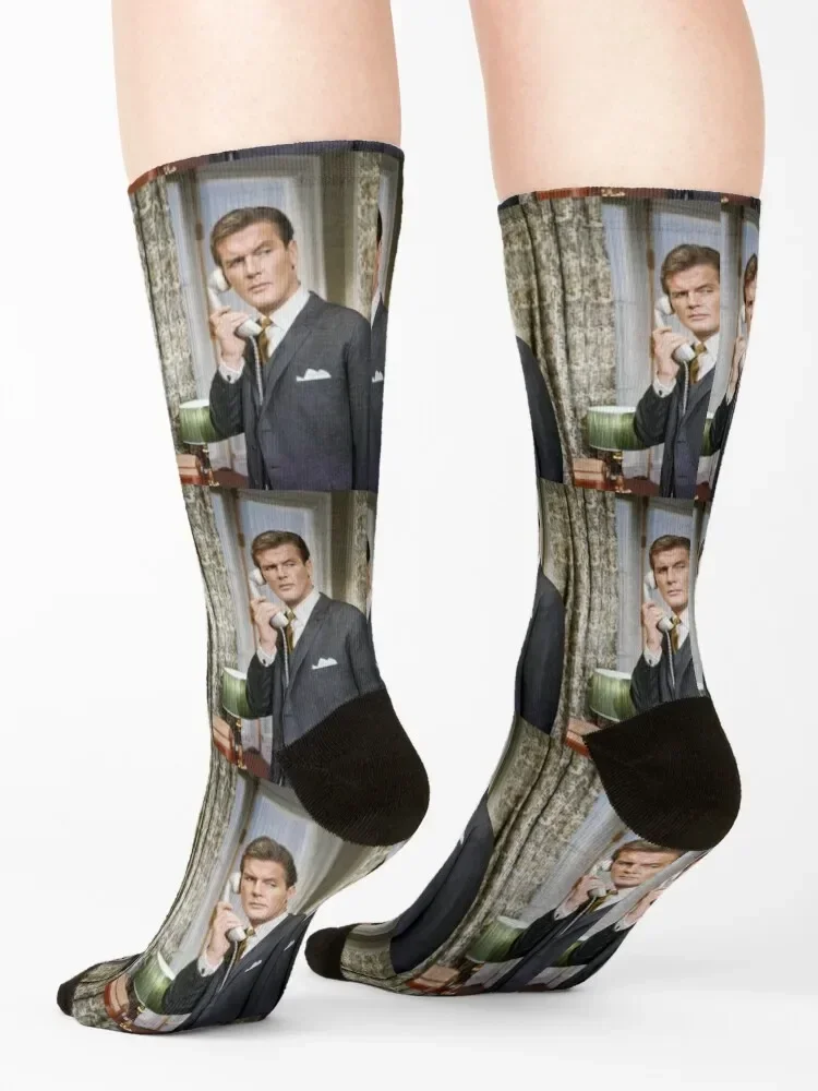 Roger Moore handsome Socks designer brand luxe essential aesthetic Socks Girl Men's