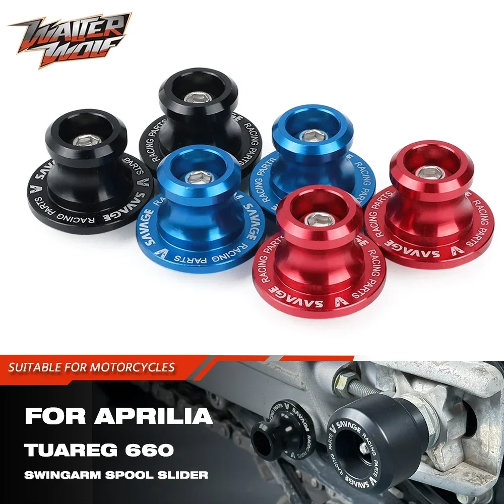 6mm Screw Stand Rear Swingarm Spools Slider For Aprilia Tuareg 660 RS50 RS125 RS660 RSV RSV4 Tuono 660 1000 Shiver Mana Pegaso