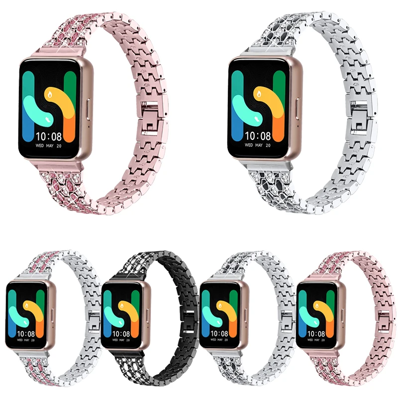 Bracciale a maglie diamantate per Samsung Galaxy Fit 3 Cinturino in metallo per Galaxy Fit 3 Smart Watch Band per cinturino Samsung Galaxy Fit 3