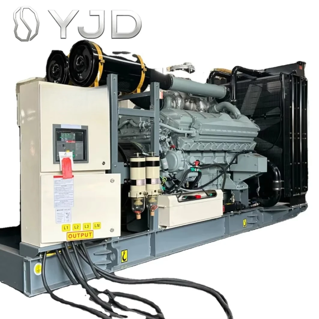 Generador diésel de 2000 kVA con refrigeración por agua abierta, tanque de combustible, motor japonés, estación de energía principal