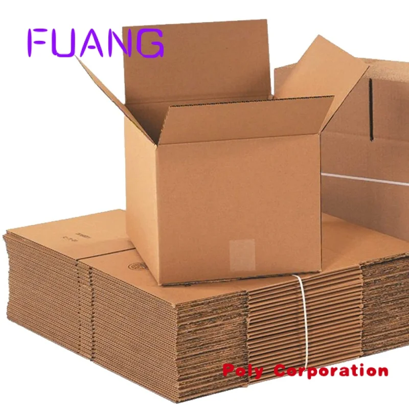 Custom  In Stock Custom Cardboard Custom with Logo Eco Friendly Brown Corrugated Cartons Shipping Mailer Bpacking box for small