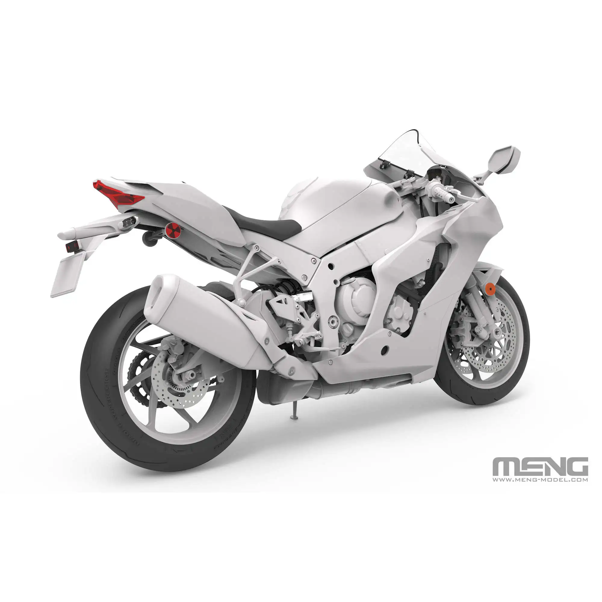 MENG MT-008 1/9 ZX-10RR moto assemblée, Kit de modèle à l'échelle jouet de bricolage