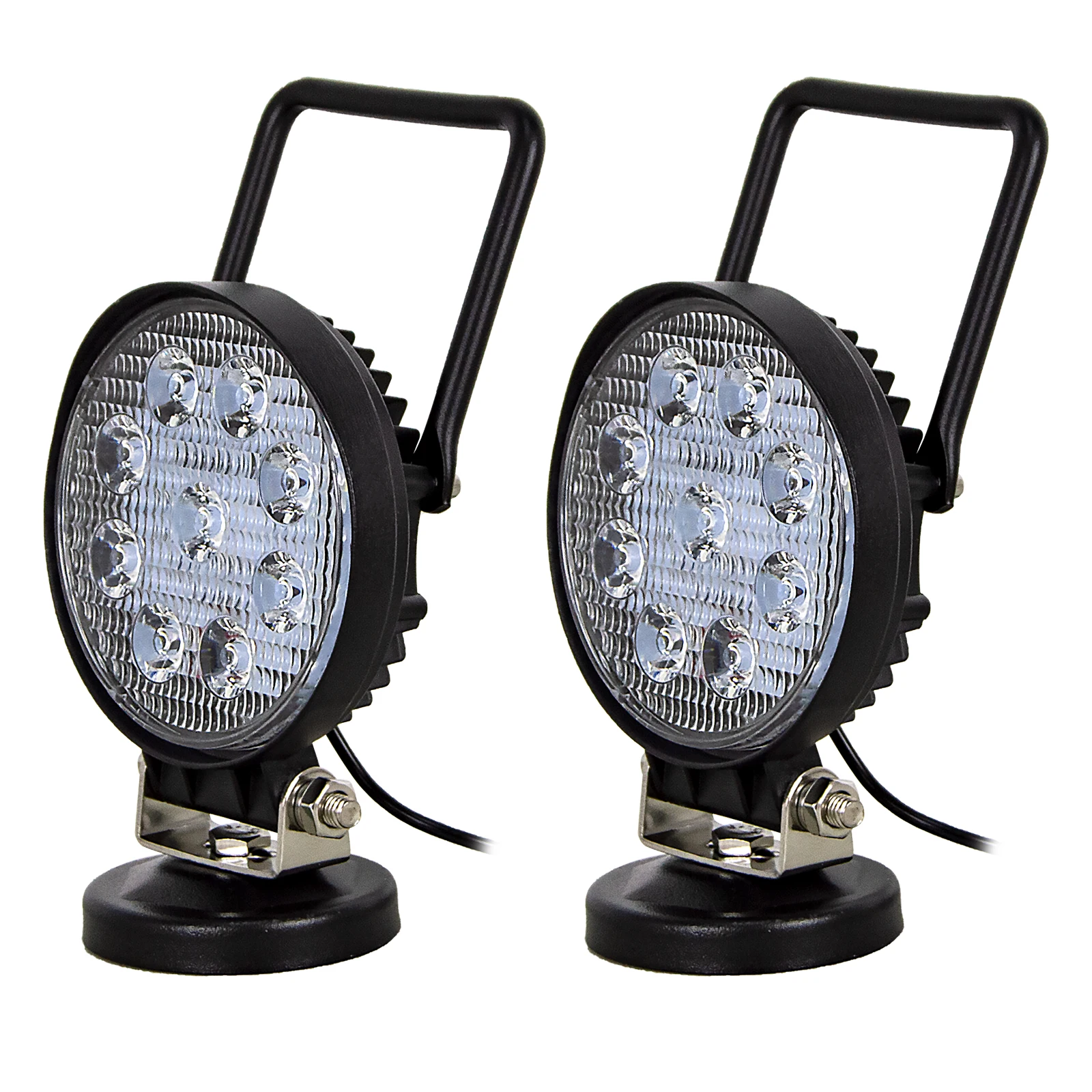 4 Zoll tragbares LED-Arbeitslicht 27 W 42 W 48 W Flutlicht-Magnetfußlampe Auto LKW Fahren Offroad 4WD 4x4 SUV ATV UTV 12 V 24 V – Detail 2