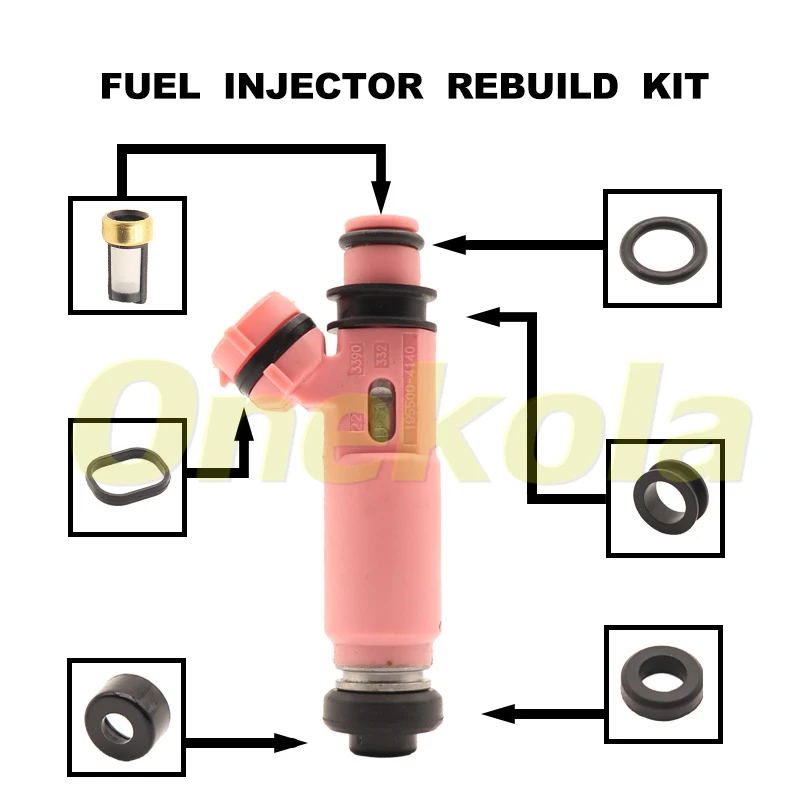 

Fuel Injector Repair Kits for Mitsubishi Pajero Sport 6G72 3.0 V6 V73 MR507376 195500-4140