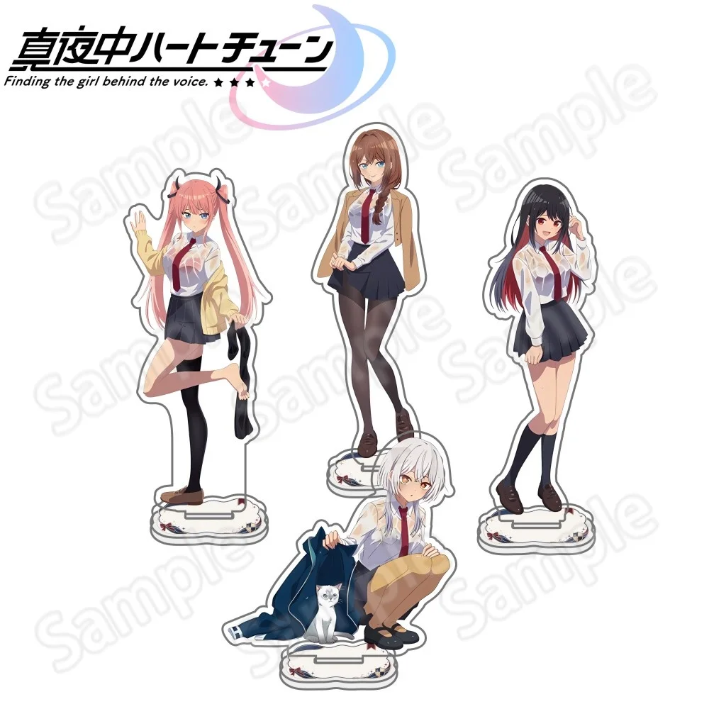Anime Tune In to the Midnight Heart New 15cm Acrylic Stand keychain Rikka Nene Iko Shinobu Lemon Model Figure Cosplay Plate Hold
