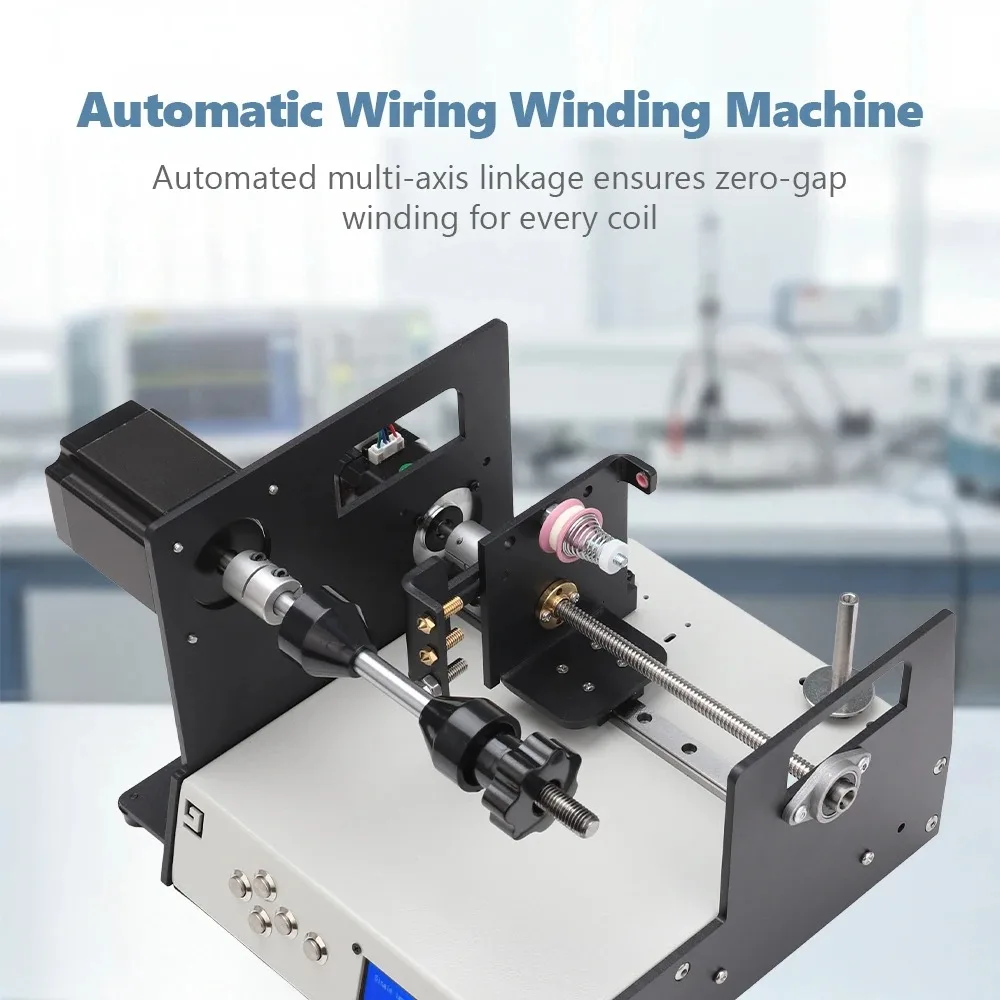 Professional Automatic Cable Winding Machine - Tube Amplifier Transformer Winder with English/Russian Display Panel