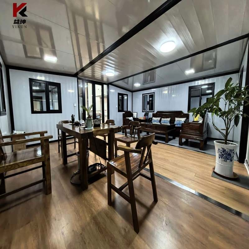 20Ft Luxury Prefabricated Industrial Durable Steel Structure Prefab House 40Ft Expandable 3 Bedrooms Living Room Cheap