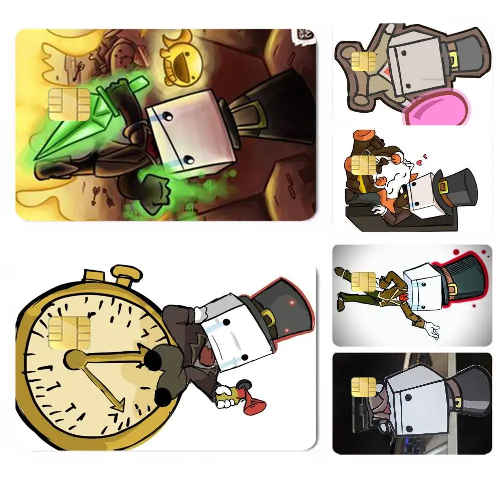 game Square BattleBlock Theater-y Credit Card HD Stickers Premium matte film effectively prevents fingerprints, daily abrasion.