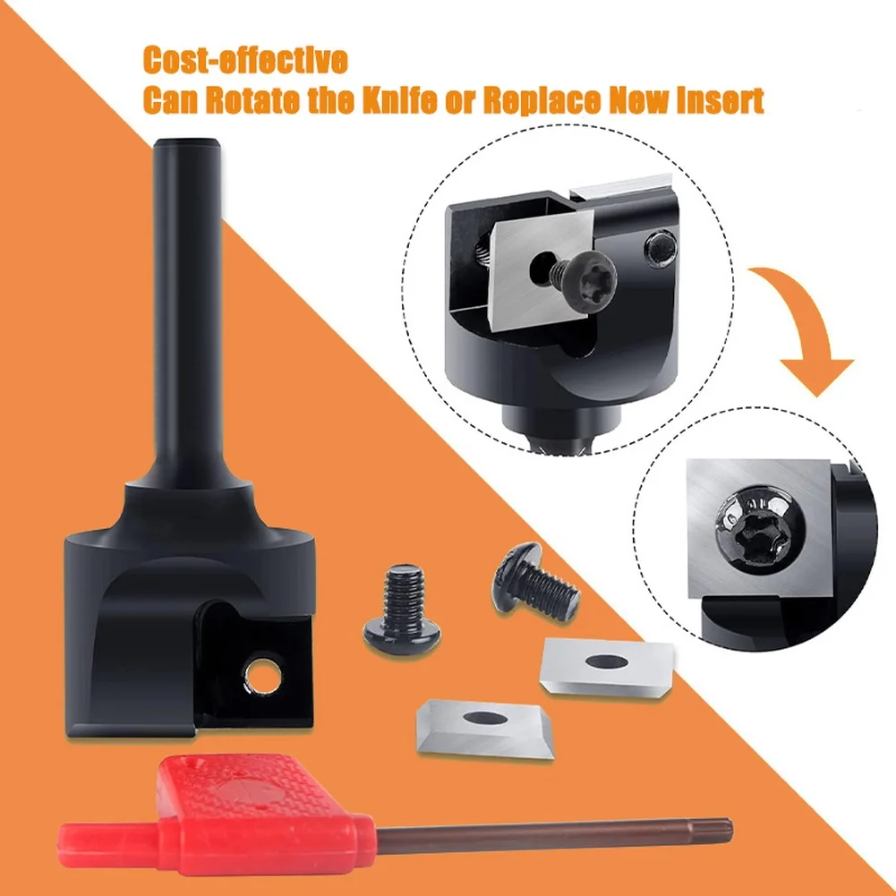 

T Slot Milling Cutter with 8mm Shank and Two Flute Layout for Grooving SoftFor Wood HardFor Wood MDF PlyFor Wood and Laminates
