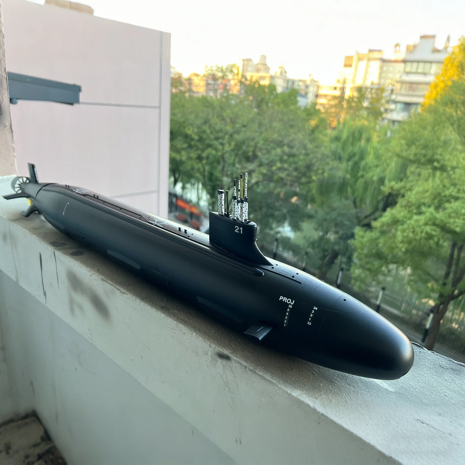 1/120  RC Ships 116cm Seawolf-class Remote-controlled Submarine with Launch Function RC Schiffe Model RTR Ship Toy Warship Model