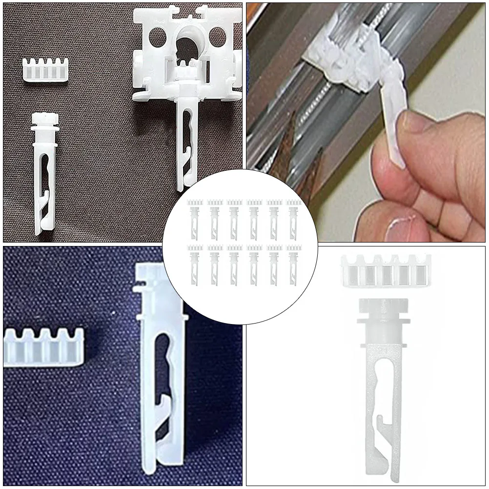 

12Sets Practical Vertical Blinds Repair Pulley Accessories Curtain Pulleys Blind Curtain Replacement Parts Home Office