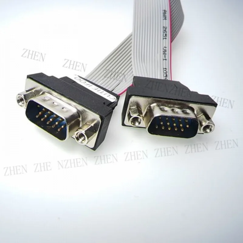 Y Y VGA 15Pin ذكر فيديو كامل نصف حجم منخفض قوس رصد تلفزيون كابل جهاز عرض 30 سنتيمتر #5