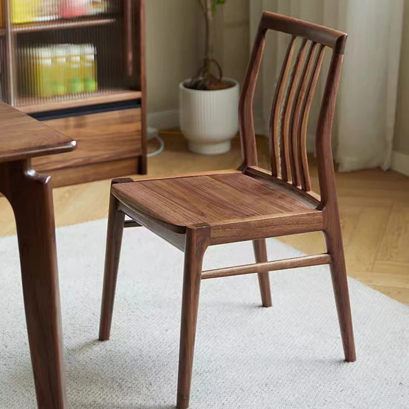 

Rustic Taupe Dining Chair Wooden Restaurant Retro Home Kitchen Dining Chair Living Room Modern Sillas Para Comedor Furniture