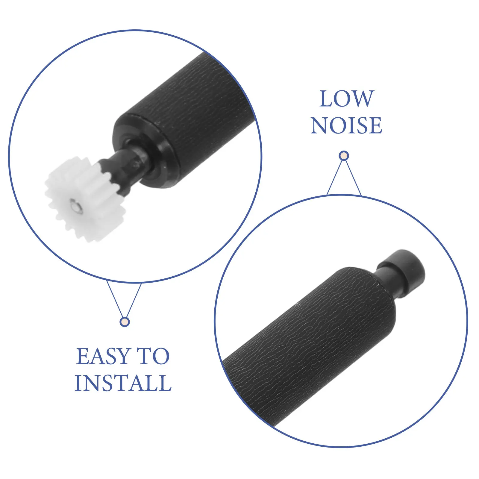 Receipt Printer Roller Bearing Replacement Low Noise Plastic Paper Pickup Roller Shaft for Office Craft Printmaking Printer