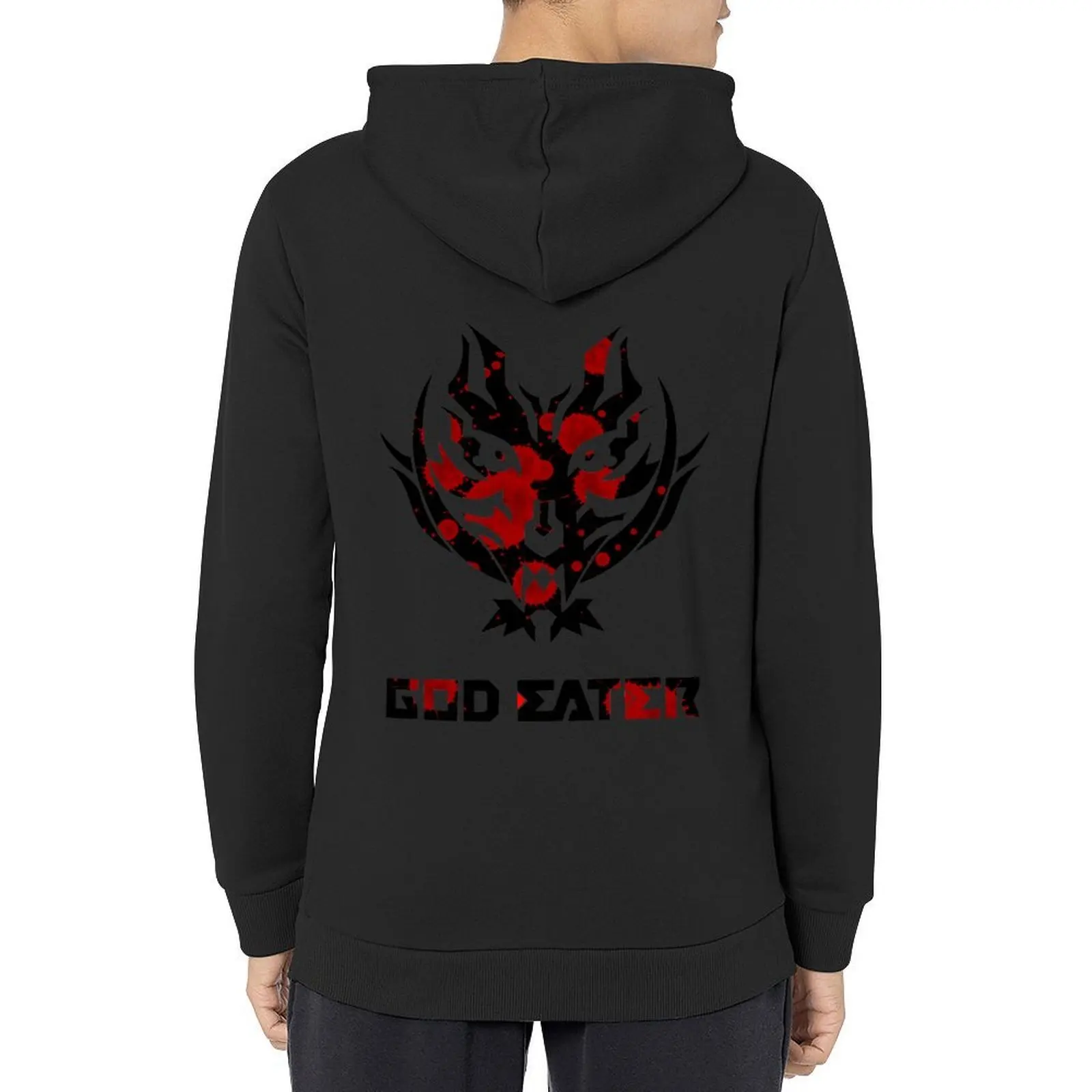 

God Eater 2 Rage Burst Logo and Text (Splatter Version) Hoodie autumn jacket men men's clothes hoodies for men high quality