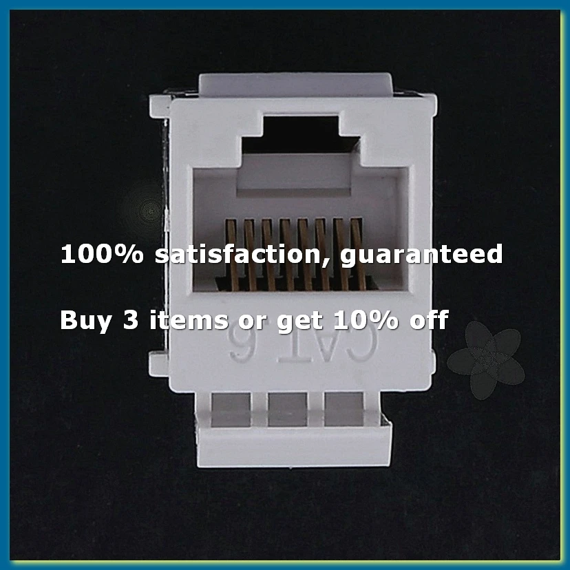 ●RJ45 Connector Jack Cat6 RJ45 Extension Coupler Ethernet Network LAN Cat 6 Coupler Jacks Extend Adapter(White)