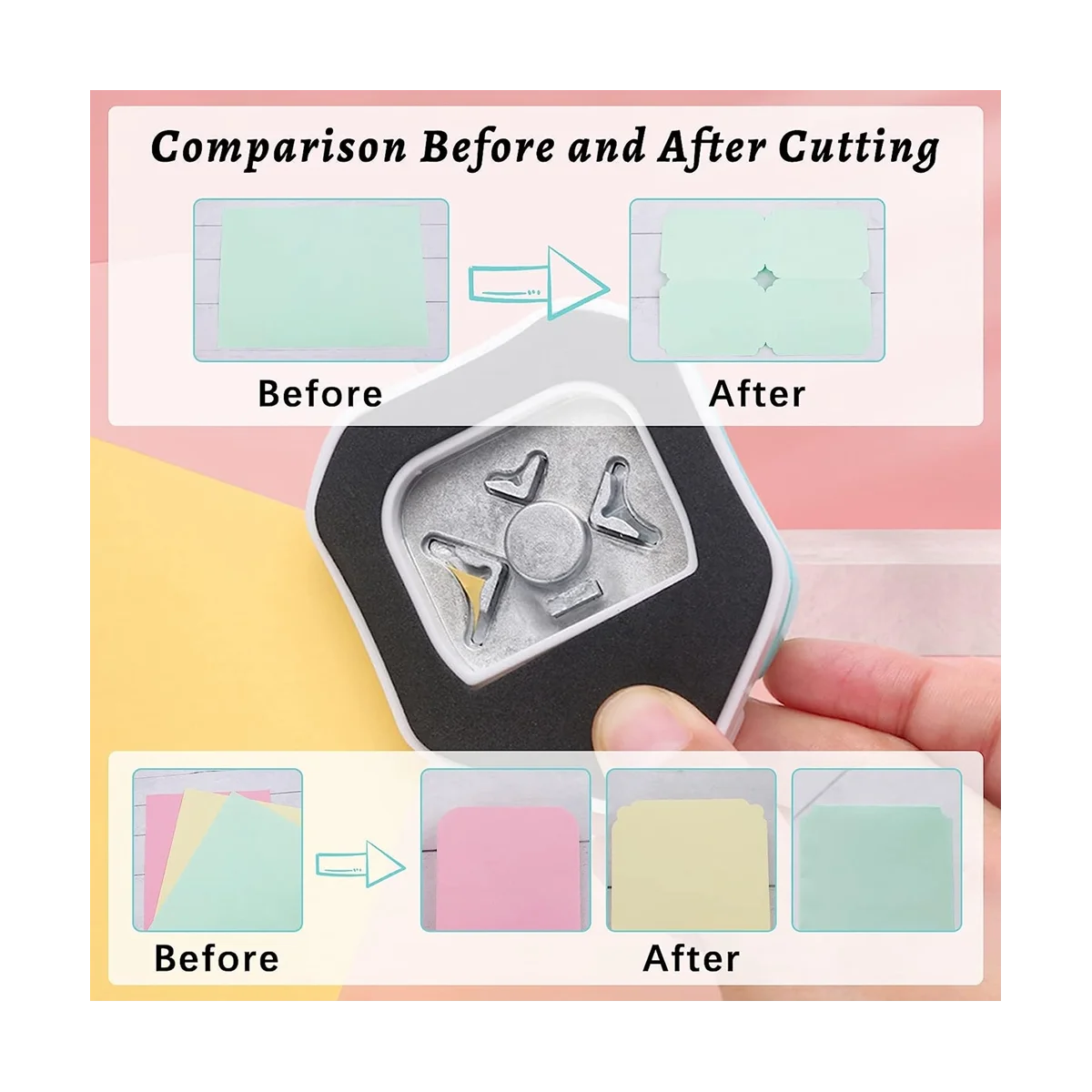 3 Corner Rounder Paper Punch Different Design for Card Making Laminate Cardstock Scrapbooking Paper Crafts Business Card