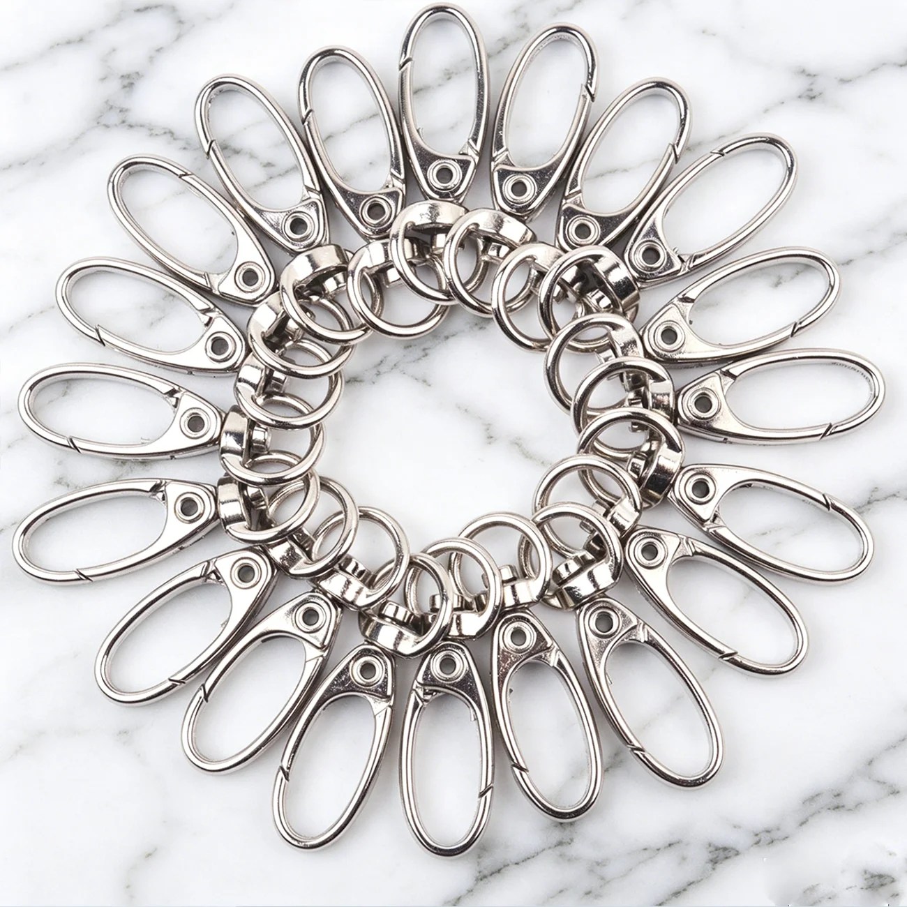 5/15/30 PCS Swivel Metal Keychain Lobster Clasps Spring Hooks for Keychains Making Bag Accessories DIY Crafts Gifts