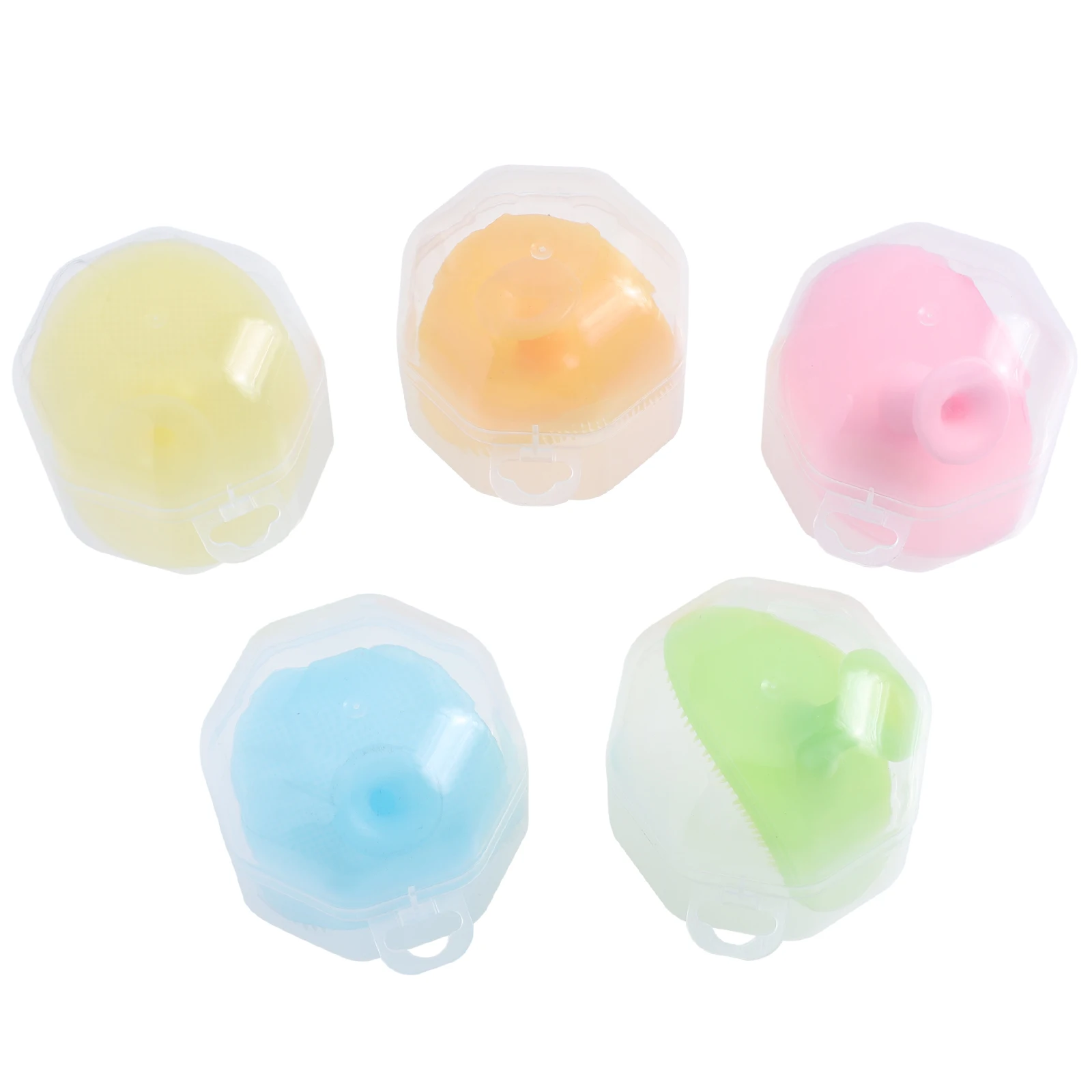 

5pcs Silicone Baby Shower Brush for Scalp Massage Toddler Scrubber Gentle Skin Care Head Cleaning Exfoliating Bath