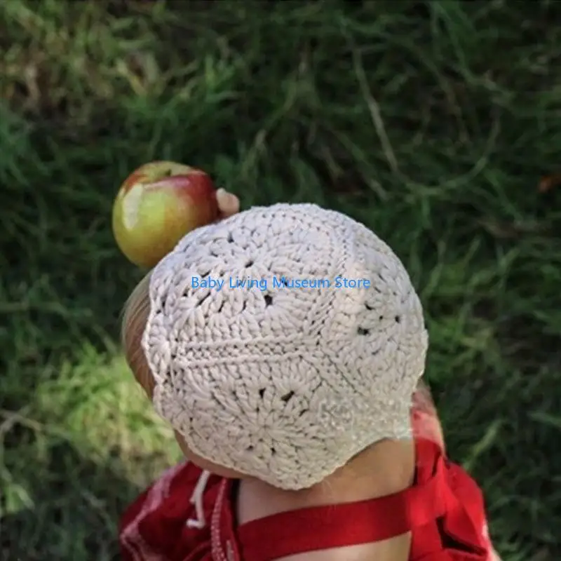 

P31C Infant Baby Knitted Photo Prop Crochet Knit Christmas Hat Fashion Baby for 4-Seasons Gift Durable