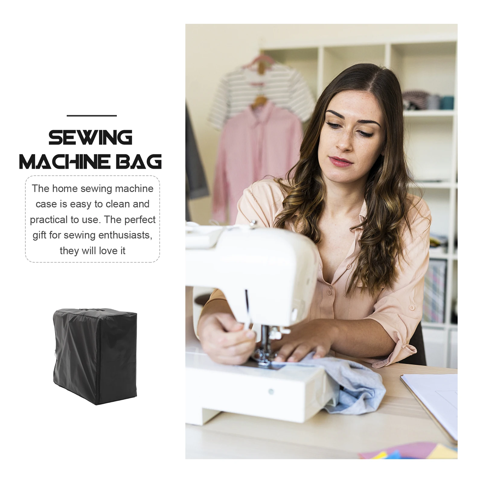 

1Pcs Elegant Sewing Machine Storage Cover Durable Universal Stitching Protector Household Bag