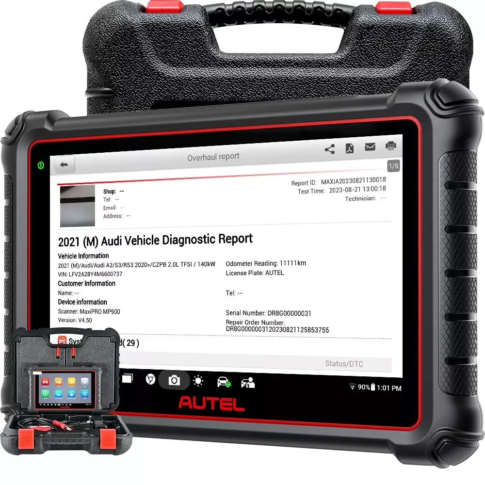 Autel Scanner MaxiCOM MK900 MX900 Bidirektionales Diagnosetool als MK900BT Pro CAN-FD&DOIP Kfz-Diagnosescanner FCA