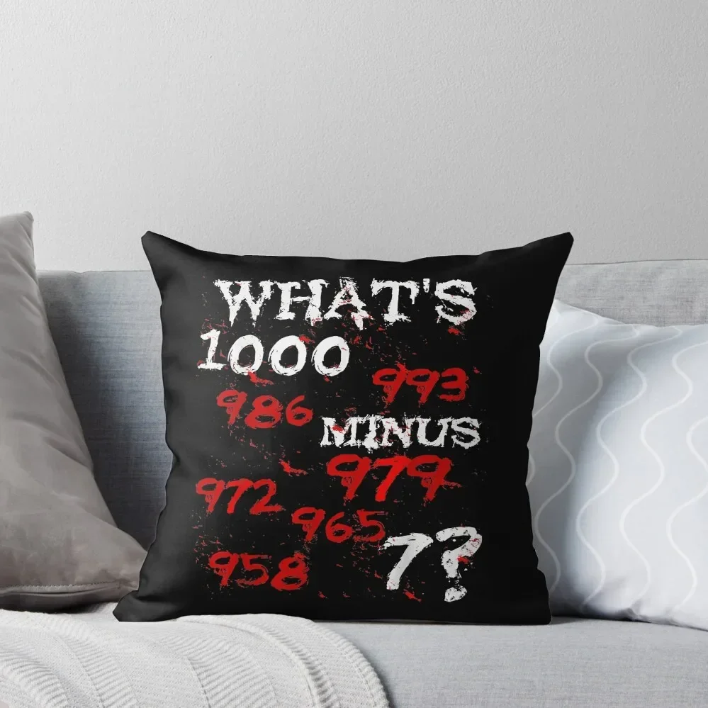 What's 1000 Minus 7 Tokyo Anime T-Shirt Throw Pillow Pillowcases For Pillows Cushion Covers For Living Room pillow