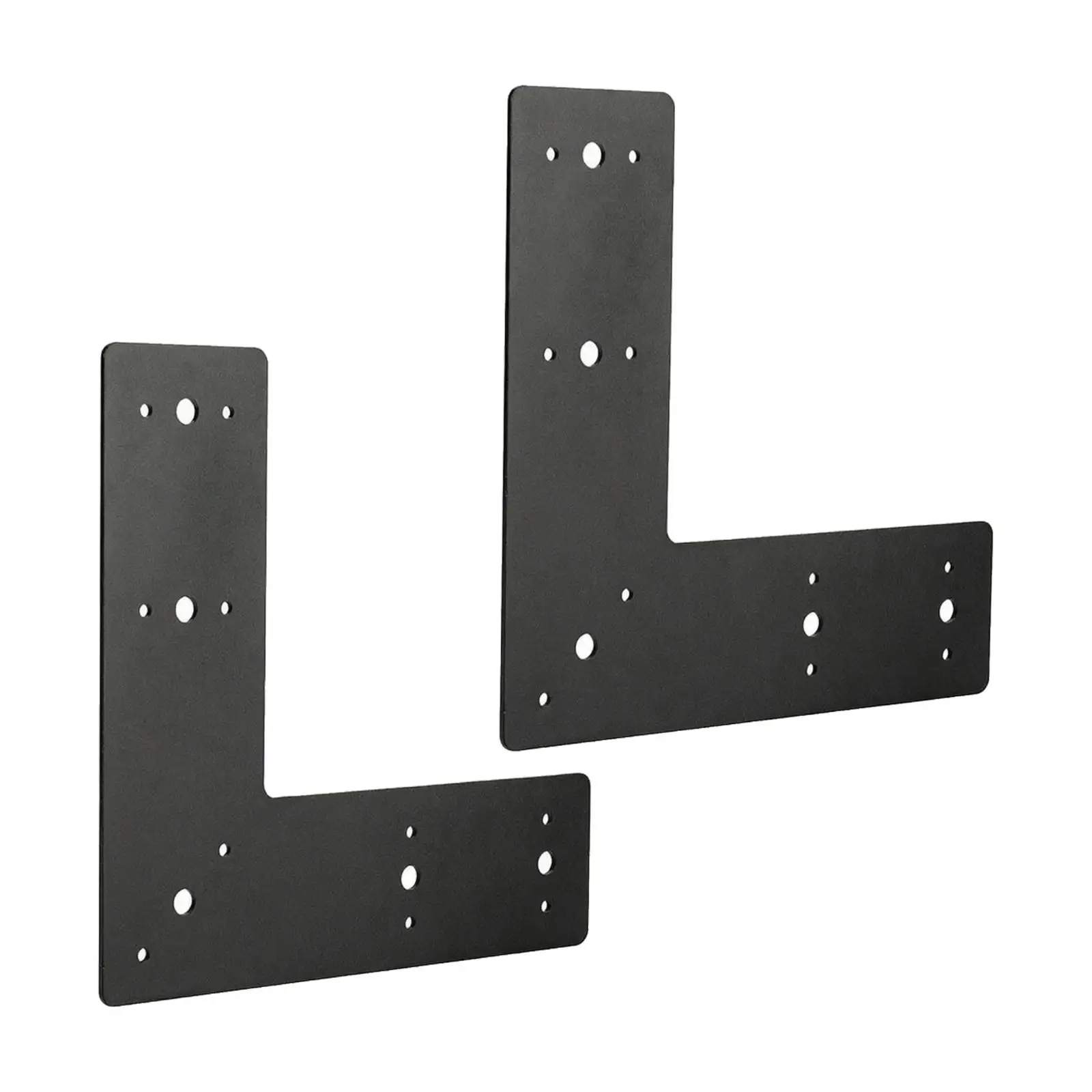 2 Pieces L-Shaped Corner Bracket Powder-Coated Structural Steel Corner Bracket Heavy-Duty Metal Support Brace for Builders, Home