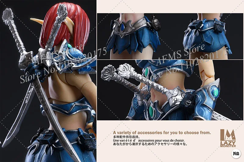 WOW 1/12 Scale Collectible Figure Oak Town Fairy Elf Guard Adventure World Battle Doll 6inch women Action Figure Soldier Model