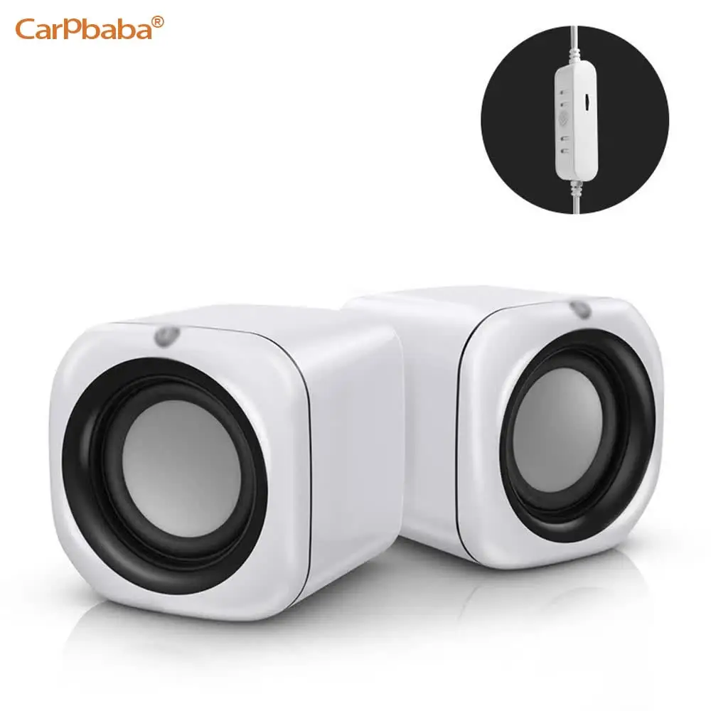 Carpbaba A1 AUX Wired Computer Speakers Multimedia Loudspeaker Mini Subwoofer Stereo Speaker for Laptop Desktop Phone Notebook