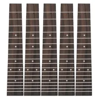 LOOK 1/5/10 PCS Ukulele Fingerboard 18 Frets 23 Inch Uke Fretboard W/ White Dots Inlay Ukulele Parts Accessories