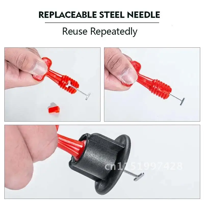 151Pcs Steel Needle Replaceable Level Wedges Tile Spacers For Wall Flooring Tile Spacer Leveler System Locator