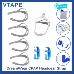 4 Pack Headgears for DreamWear - Headgear Straps to Well Reduce Strap Slip-Off, Full Adjustable Strap, Prevents Sleep Face Lines