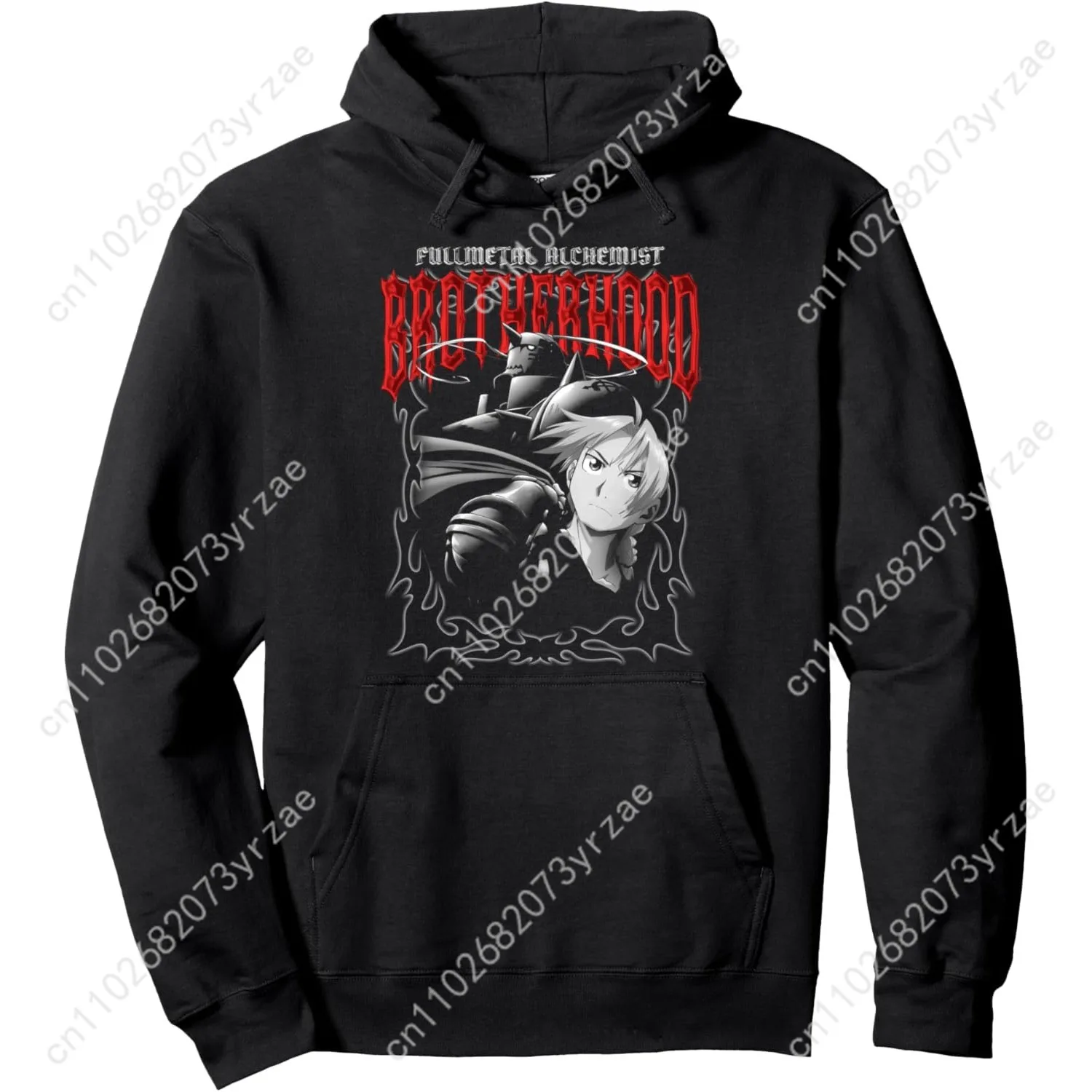 

Vintage Fullmetal Alchemist Pullover Hoodie Mens Womens Pullover Fashion Comfortable Hoodies Sweatshirts Breathable Retro Tops