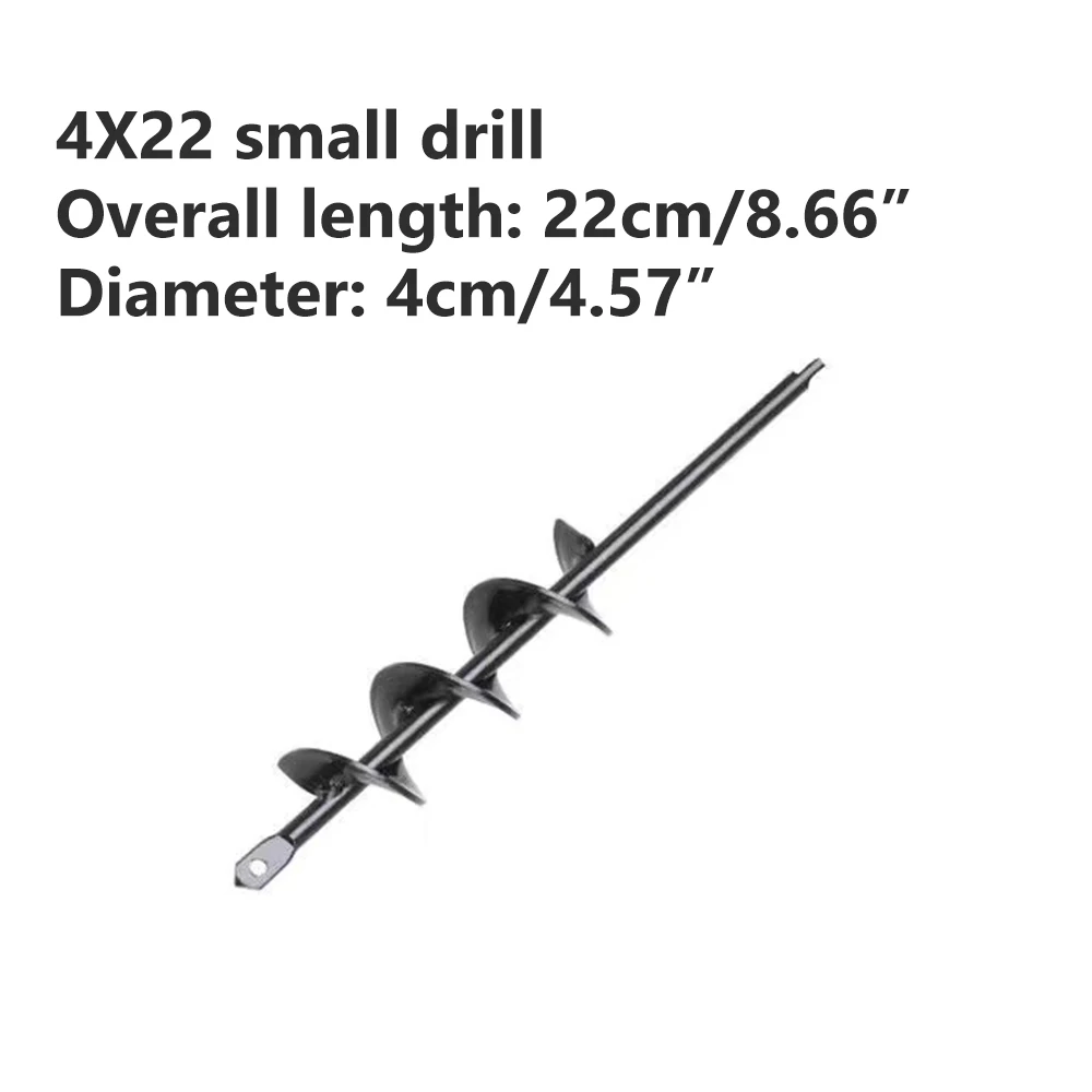 4 Sizes Garden Auger Drill Bit Ground Drill Tool Spiral Hole Digger Ground Drill Earth Drill for Seed Planting Flower Planter