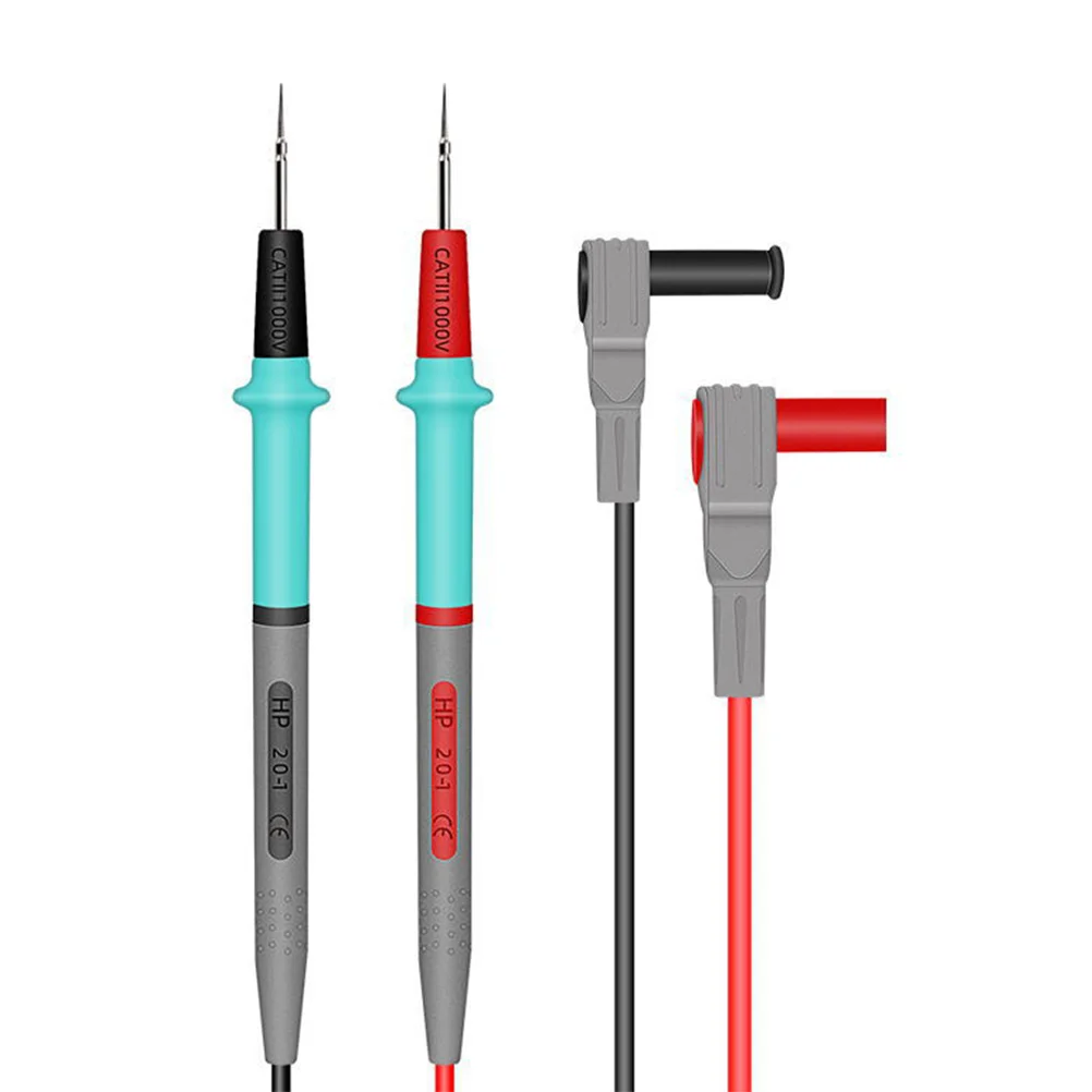 

1 Pair Test Probes For Multimeter 1000V/20A High Voltage Resistant Nonslip Handle Replacement Leads Multimeter Test Leads
