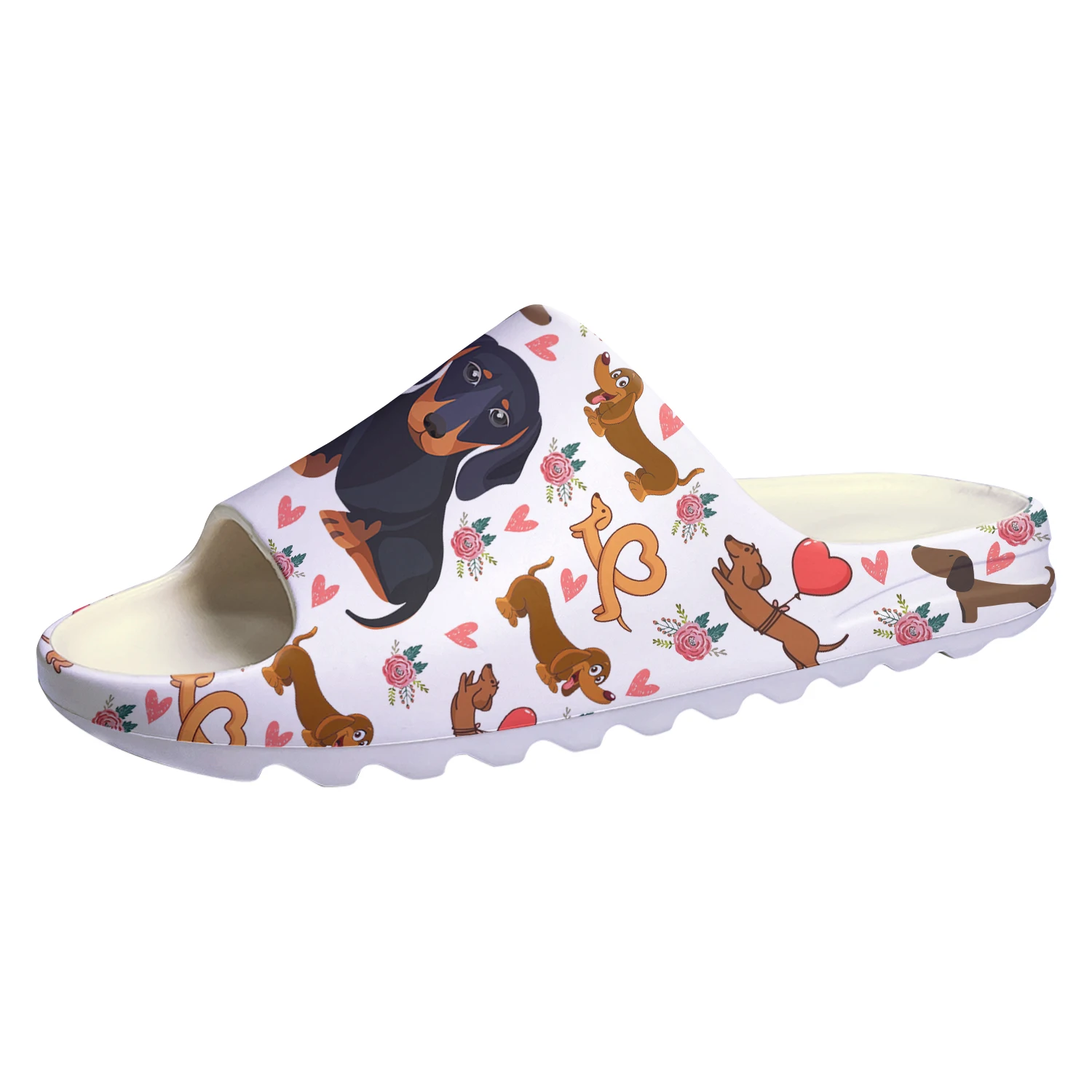 Cute Dachshund Print Soft Sole Sllipers Home Clogs Pet Dog Step On Water Shoes Mens Womens Teenager Step in Customized Sandals