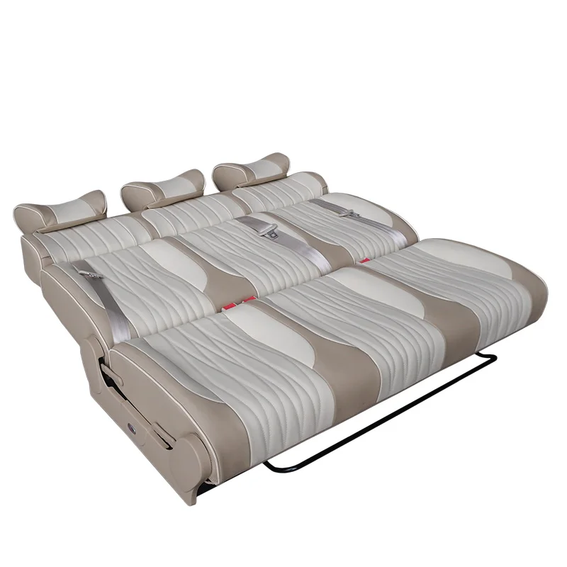 2025 New High Quality Pu Leather Folding Car Seat Bed Luxury Camper Van Seats For Motorhomes Caravan Coach Bus Rv Camper Seat