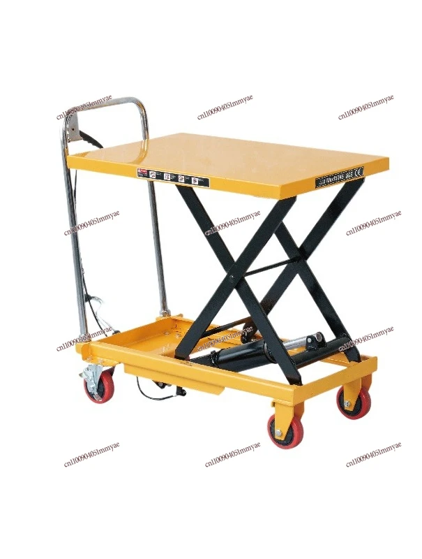 

Manual Lifting Platform Truck Scissor Hydraulic Lift Loading and Unloading Truck Small Lifting Table Trailer